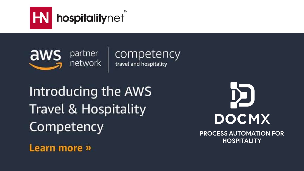 DocMX And AWS Travel & Hospitality Launch In HospitalityNet | DocMX